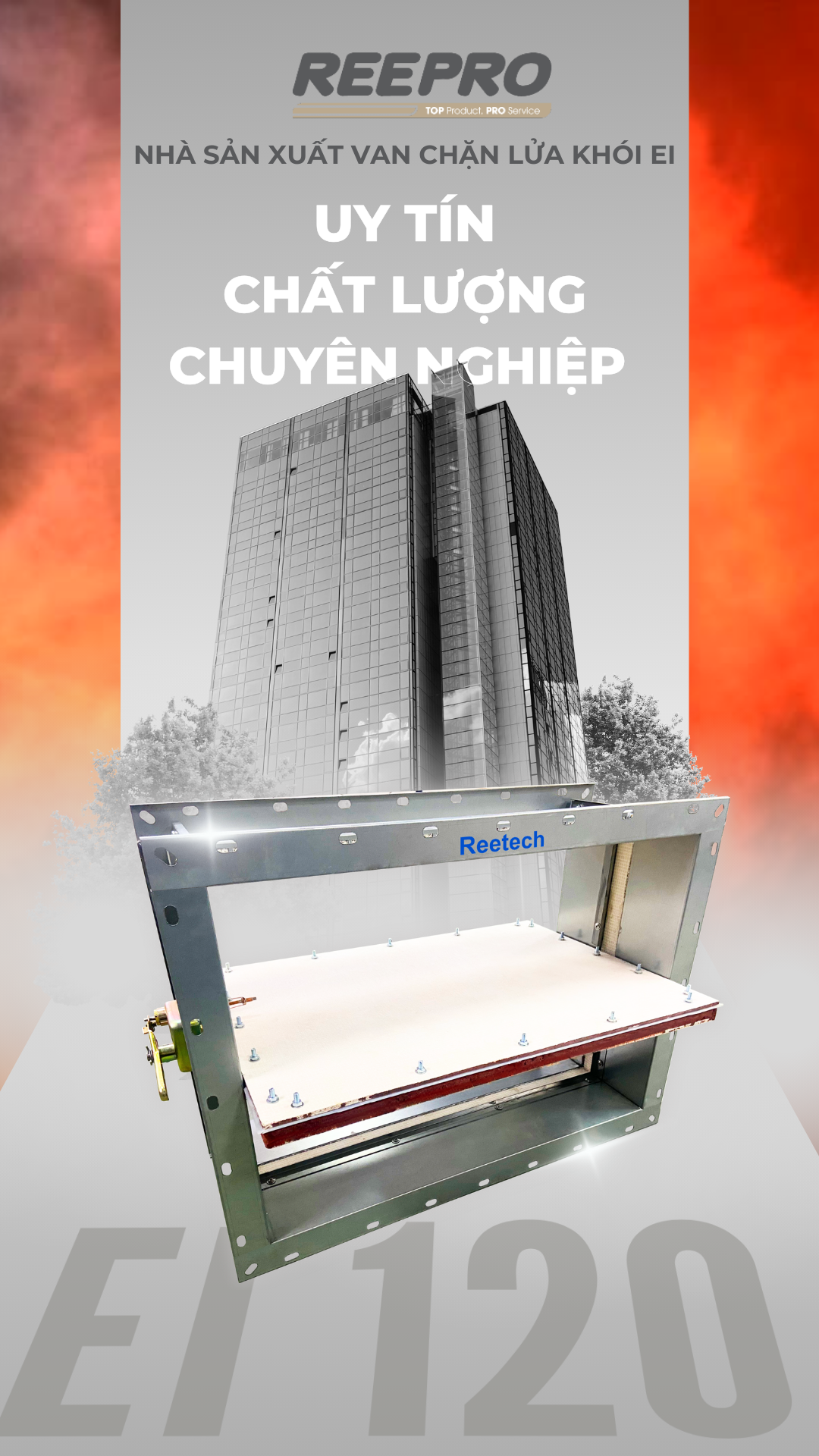 REEPRO - Nhà Sản xuất Van chặn lửa khói Reetech EI120