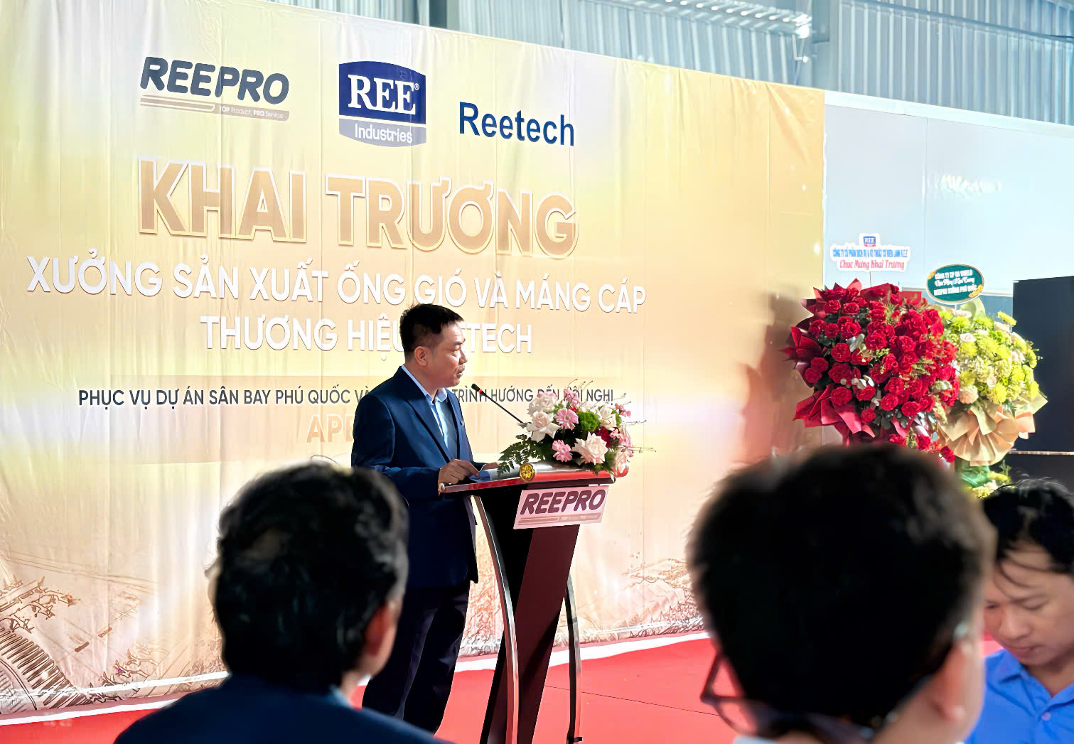 REEPRO khai trương xưởng sản xuất ống gió và máng cáp Reetech tại Phú Quốc